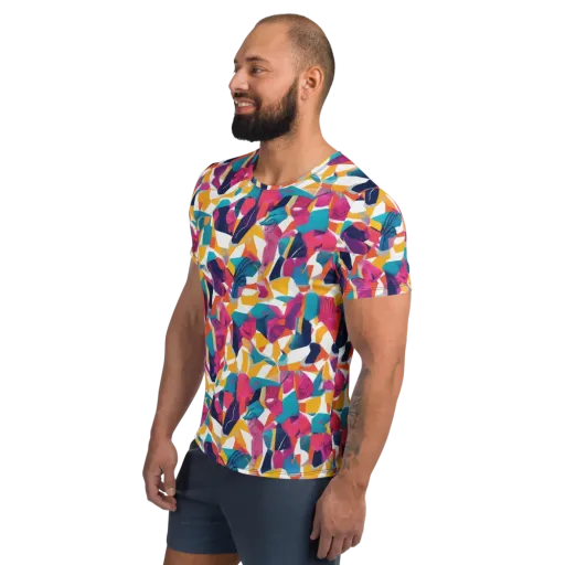 Neon Tailor on a Men's Athletic T-Shirt