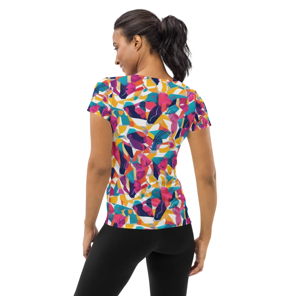 Neon Tailor on Women's Athletic T-Shirt — Back