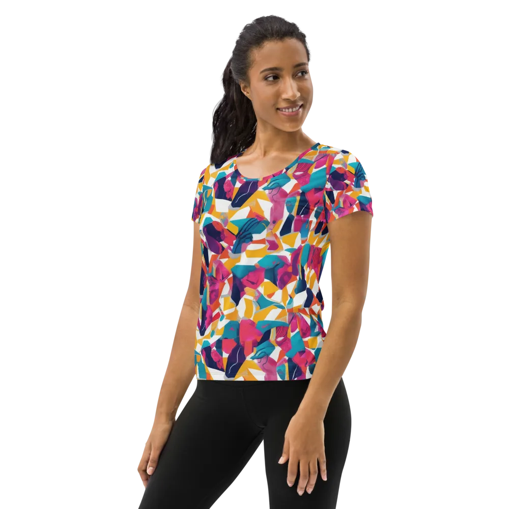 Neon Tailor on Women's Athletic T-Shirt — Left