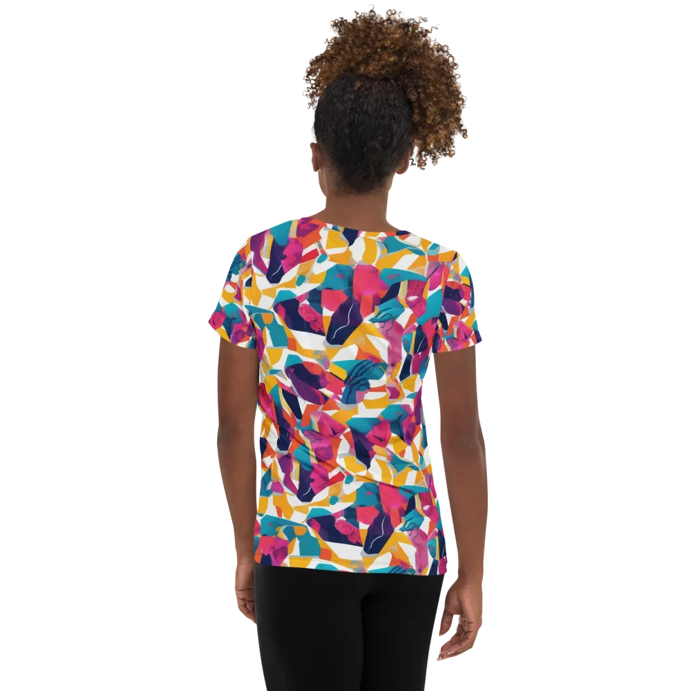 Neon Tailor on Women's Athletic T-Shirt — Back
