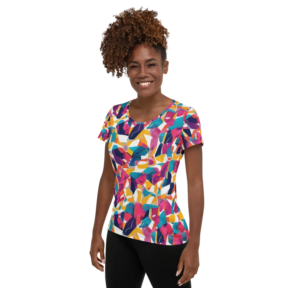 Neon Tailor on Women's Athletic T-Shirt — Left