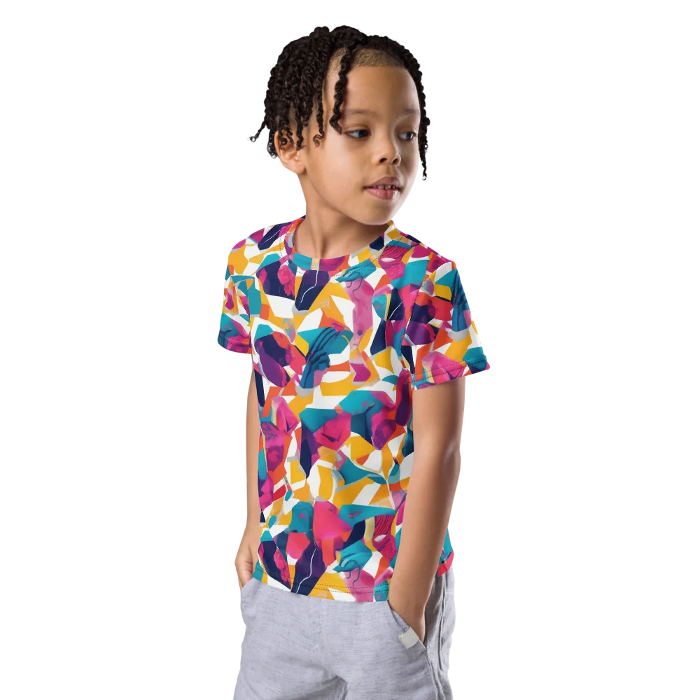 Neon Tailor on Kids Crew Neck T-Shirt — Left Front