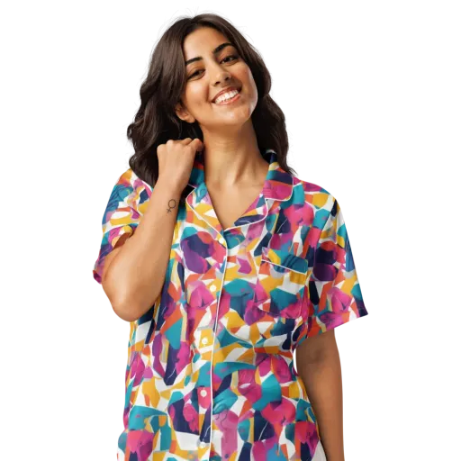 Neon Tailor on a Women's Short Sleeve Pajama Top