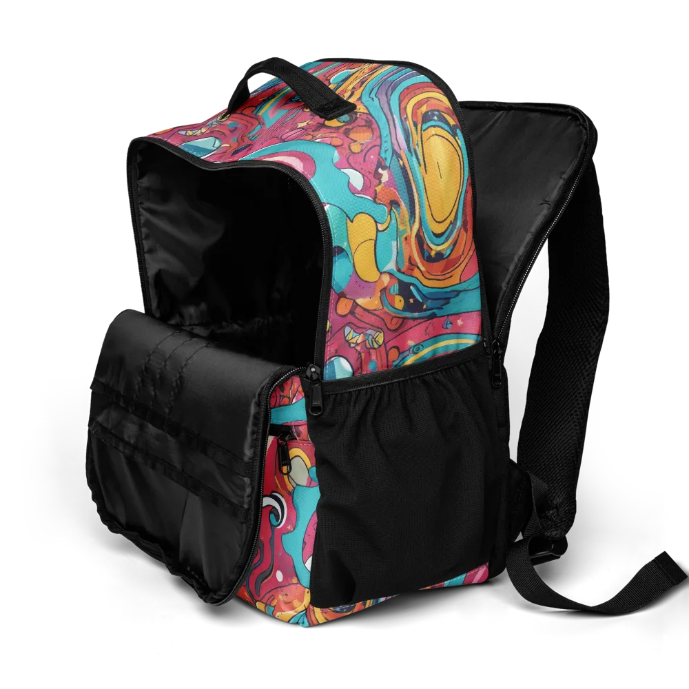 Neon Orbit Bazaar on Utility Backpack — Product details 2
