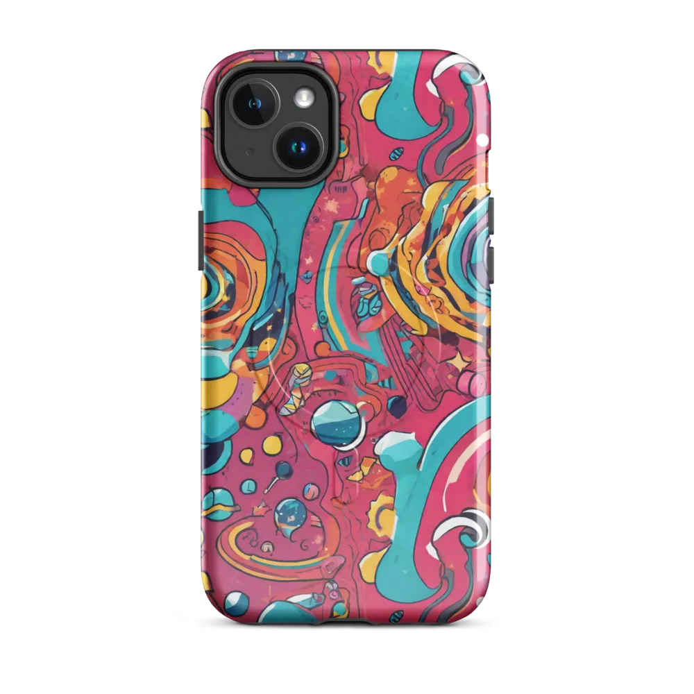 Neon Orbit Bazaar on MagSafe Tough Case for iPhone® — Front