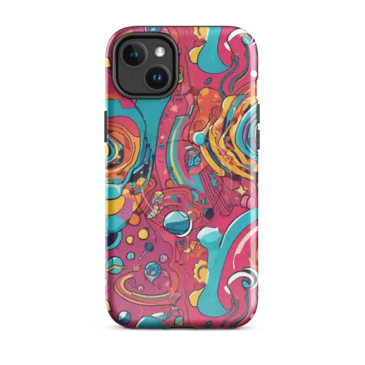 Neon Orbit Bazaar on a MagSafe Tough Case for iPhone®