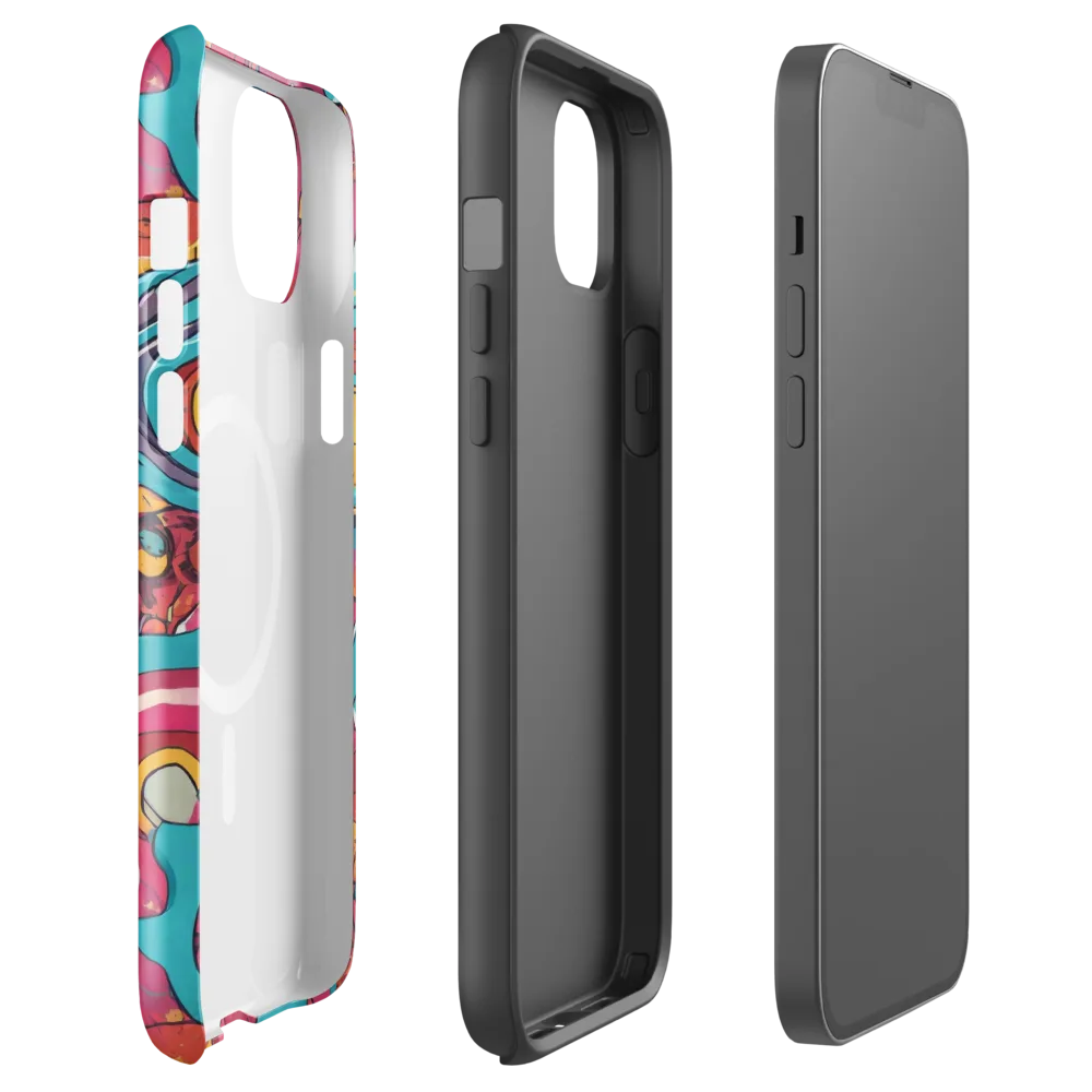 Neon Orbit Bazaar on MagSafe Tough Case for iPhone® — Front