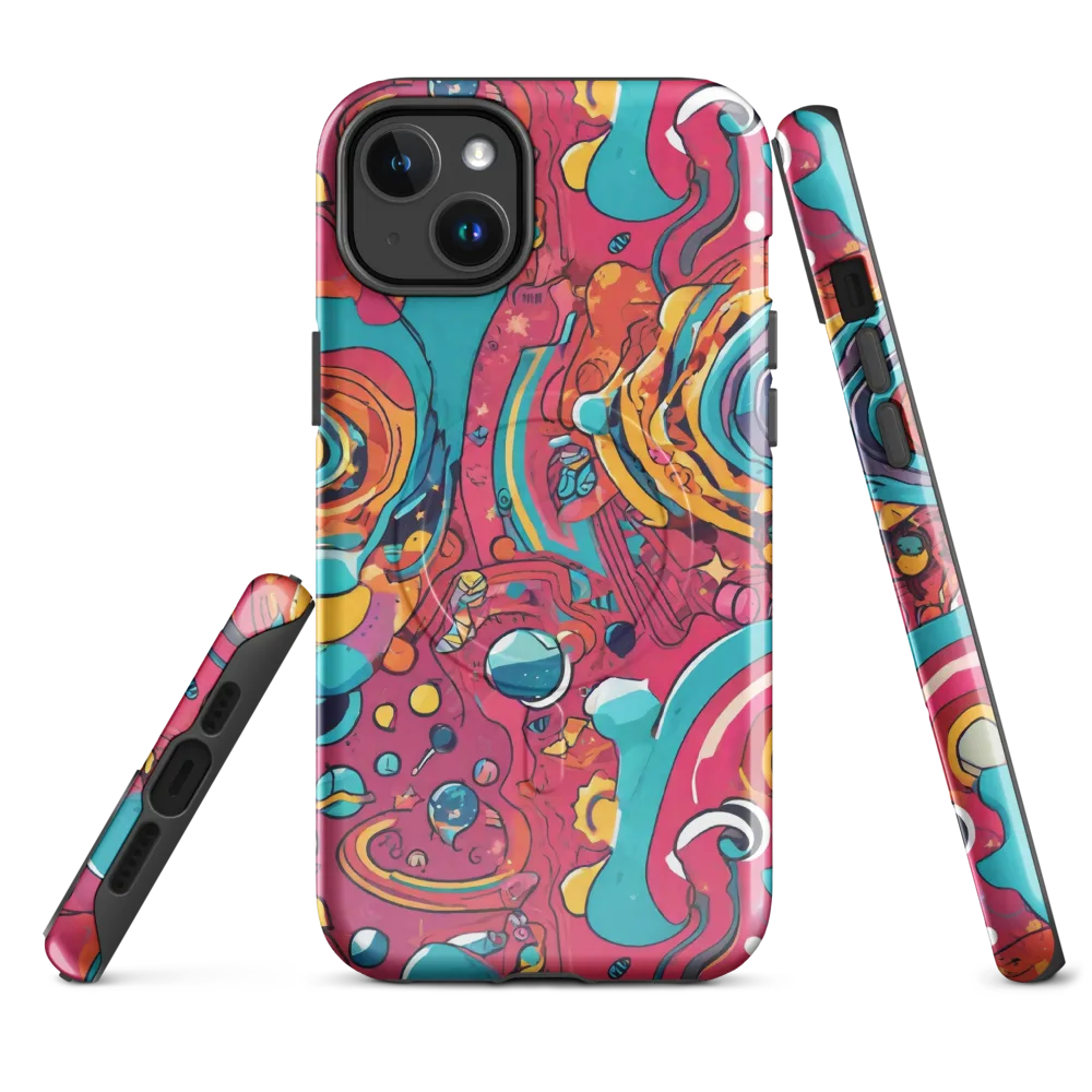 Neon Orbit Bazaar on MagSafe Tough Case for iPhone® — Front