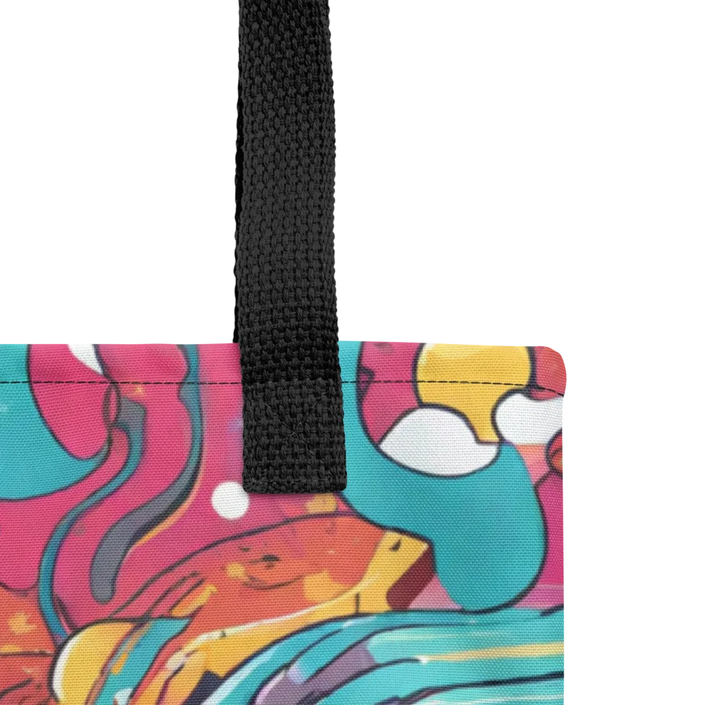Neon Orbit Bazaar on Tote Bag — Product details