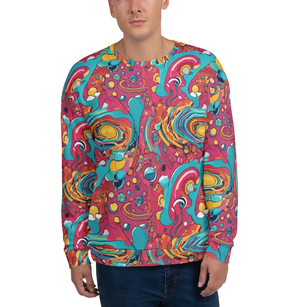 Neon Orbit Bazaar on Sweatshirt — Front