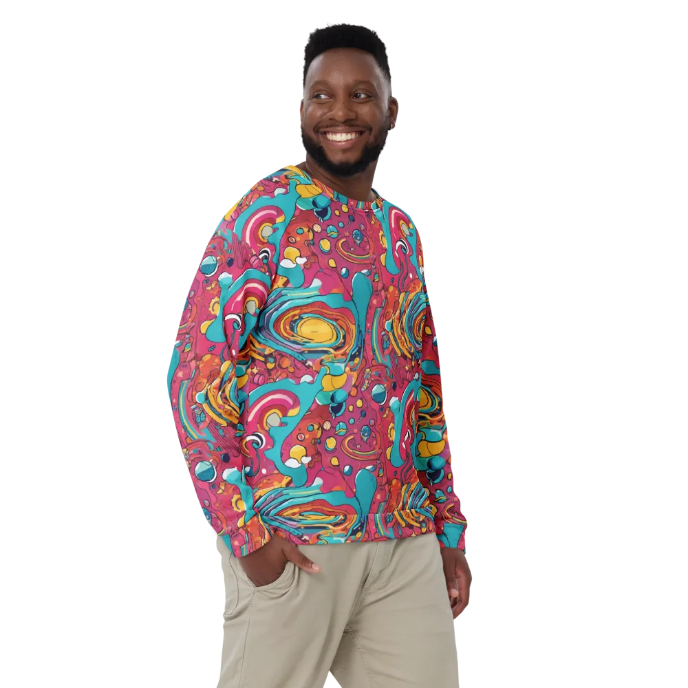 Neon Orbit Bazaar on Sweatshirt — Front