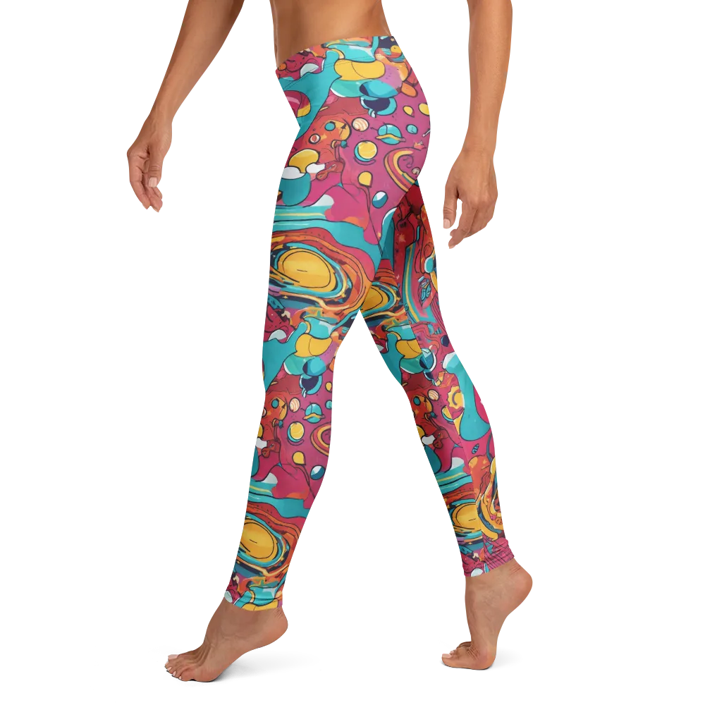 Neon Orbit Bazaar on Leggings — Left