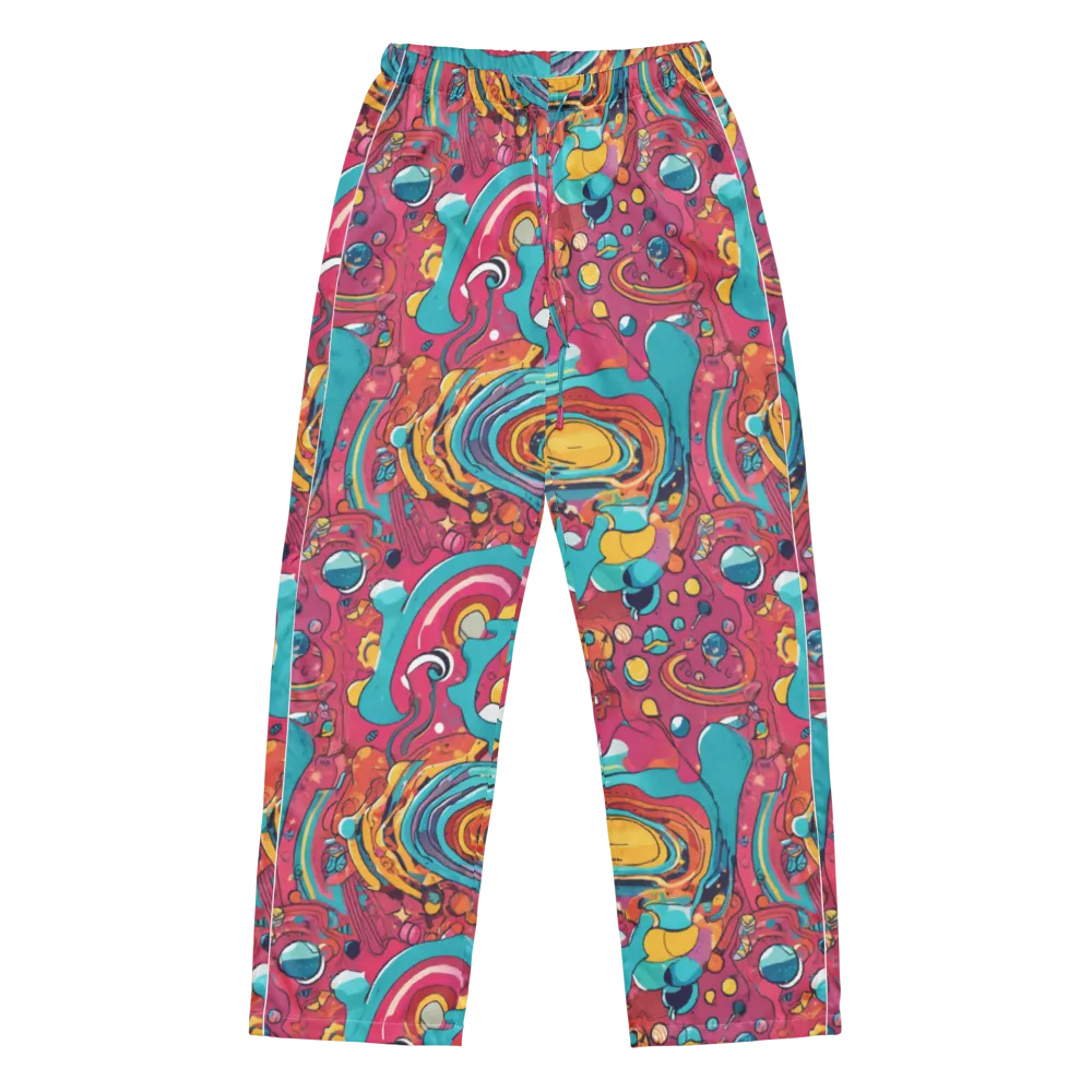 Neon Orbit Bazaar on Women's Pajama Pants — Front