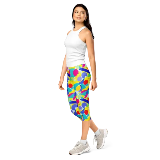 Sunlit Kaleidoscope on a Capri Leggings