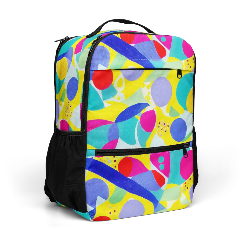 Sunlit Kaleidoscope on Utility Backpack — Right Front