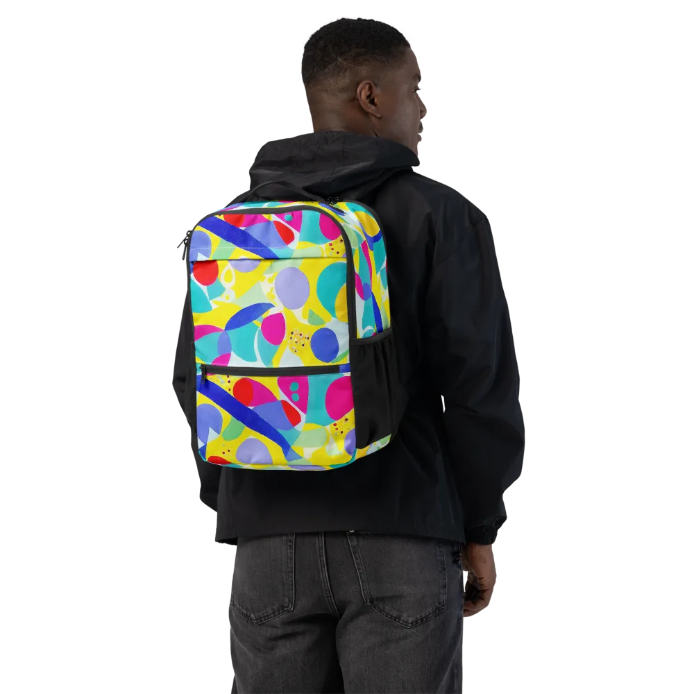 Sunlit Kaleidoscope on Utility Backpack — Back