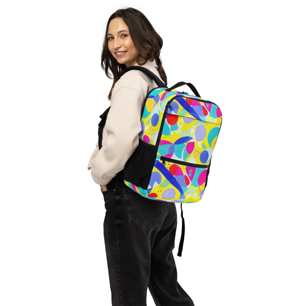 Sunlit Kaleidoscope on Utility Backpack — Back