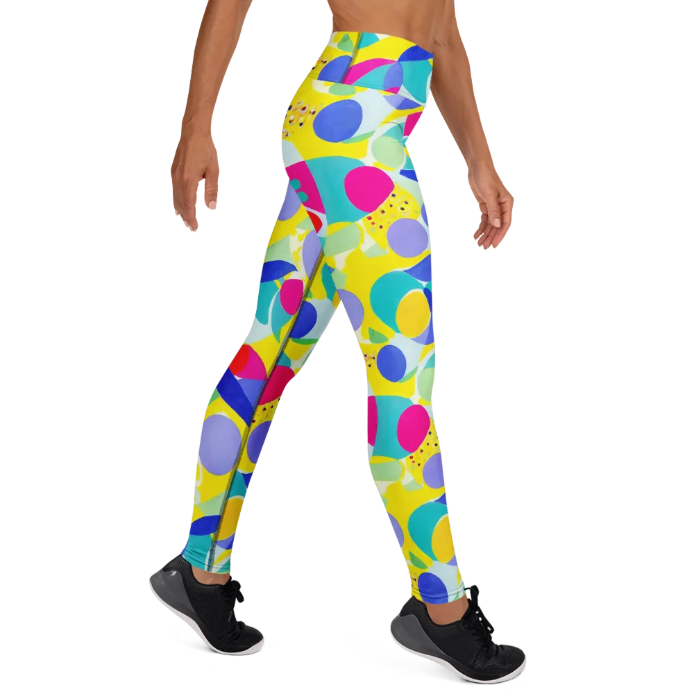 Sunlit Kaleidoscope on Yoga Leggings — Right