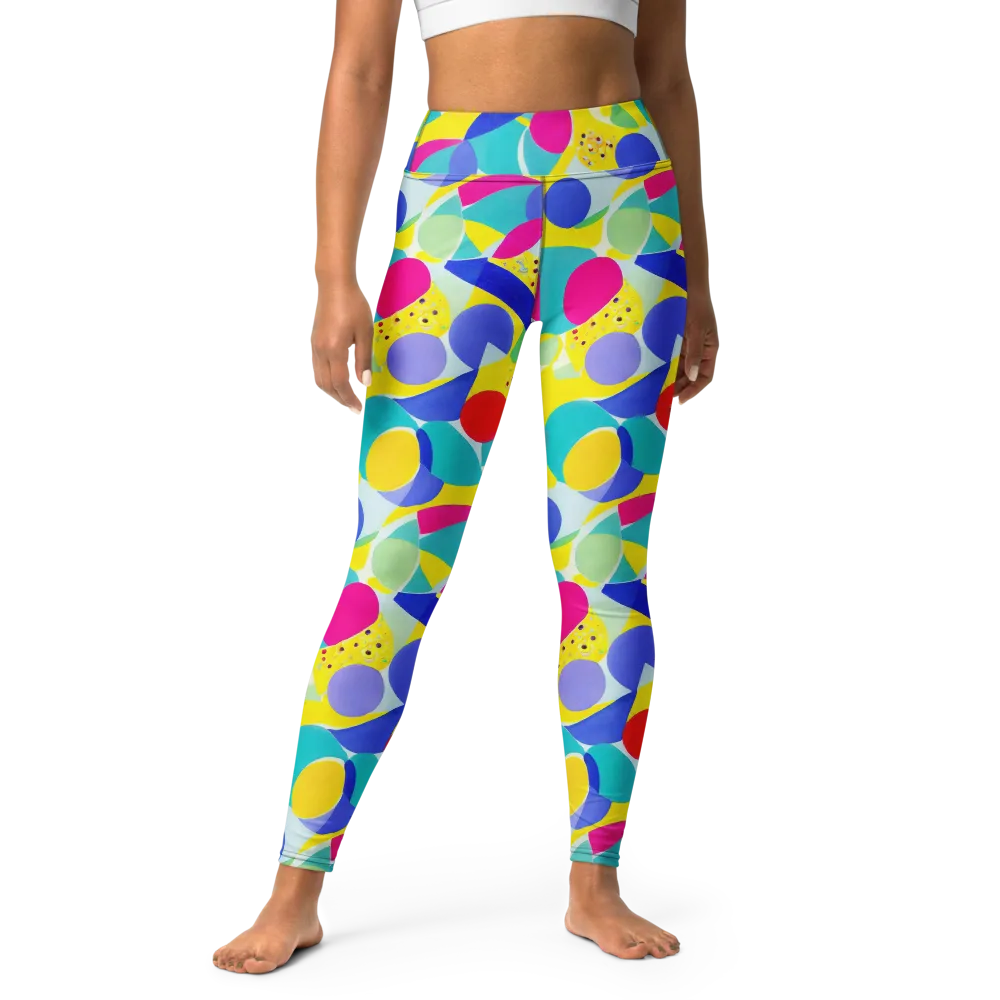 Sunlit Kaleidoscope on Yoga Leggings — Front