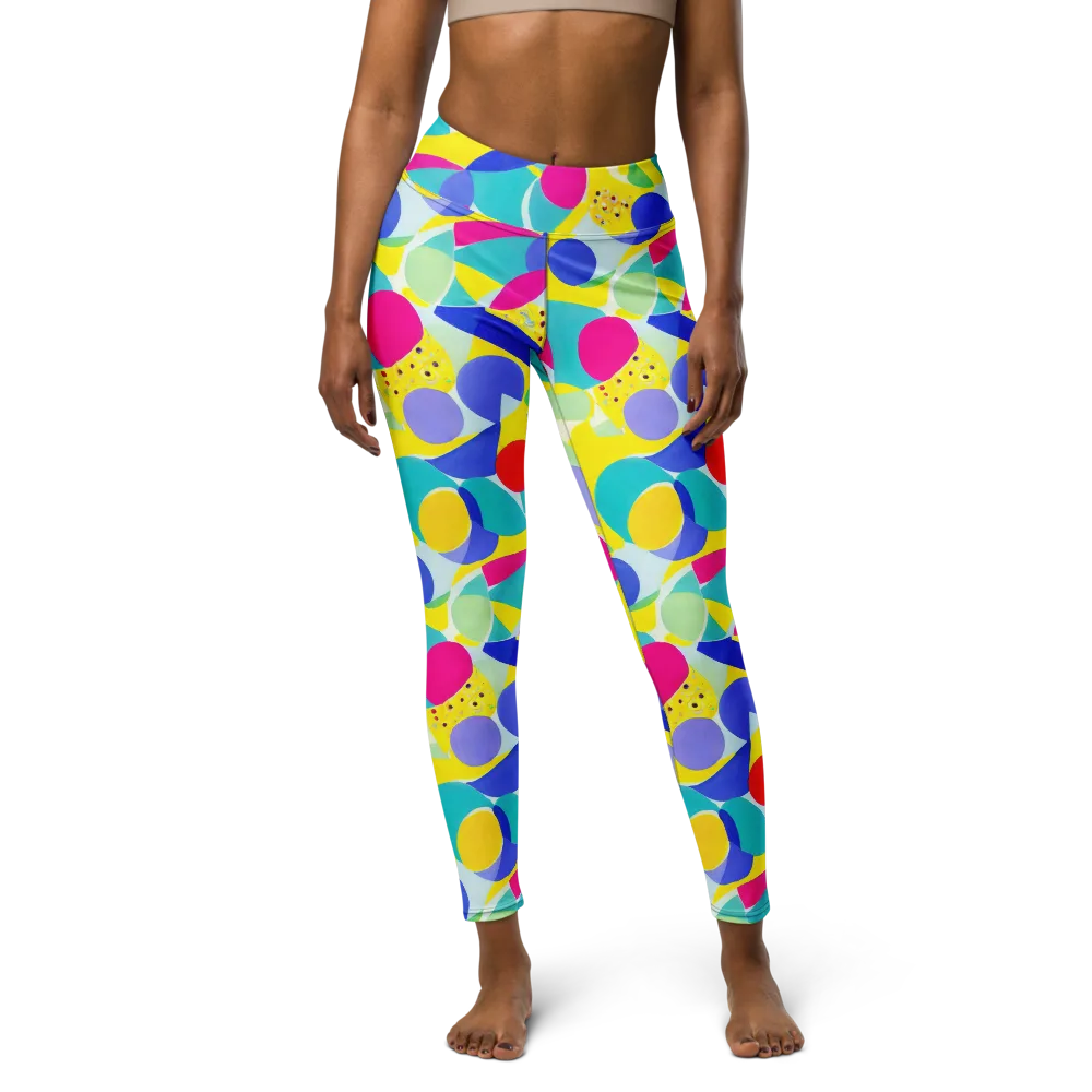 Sunlit Kaleidoscope on Yoga Leggings — Front