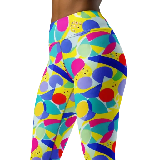 Sunlit Kaleidoscope on a Yoga Leggings