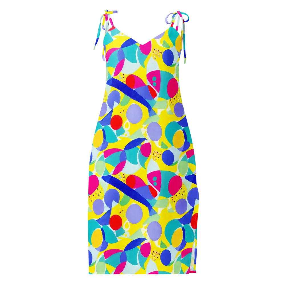 Sunlit Kaleidoscope on Slip Dress — Front
