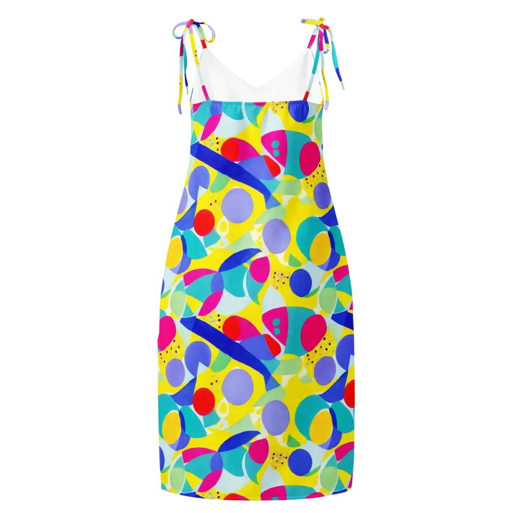 Sunlit Kaleidoscope on Slip Dress — Back