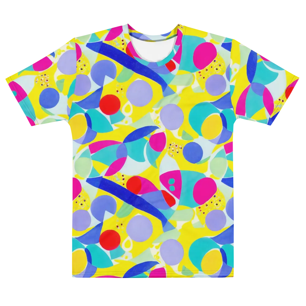 Sunlit Kaleidoscope on Men's Cotton Crew Neck T-Shirt — Front