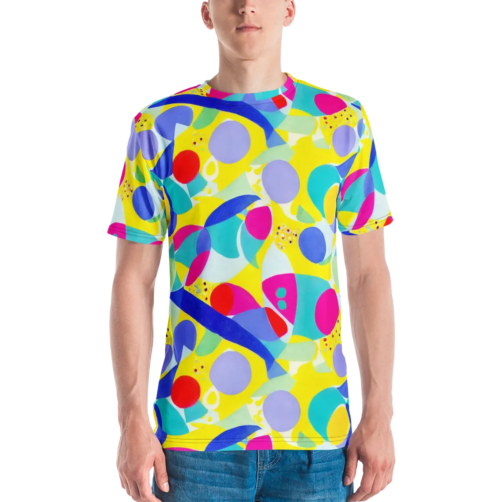 Sunlit Kaleidoscope on Men's Crew Neck T-Shirt — Front