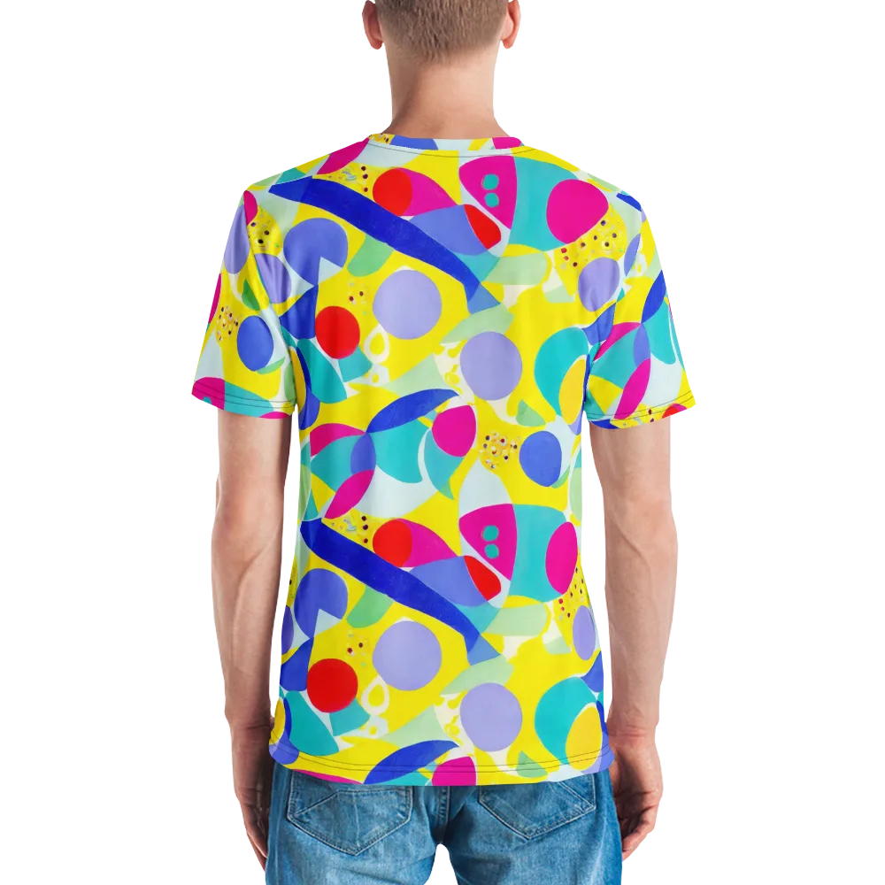 Sunlit Kaleidoscope on Men's Crew Neck T-Shirt — Back