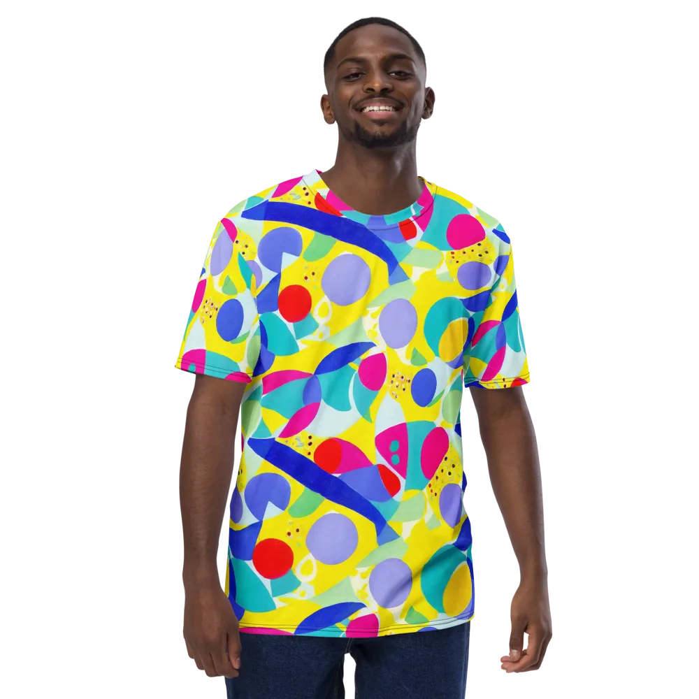 Sunlit Kaleidoscope on Men's Crew Neck T-Shirt — Front