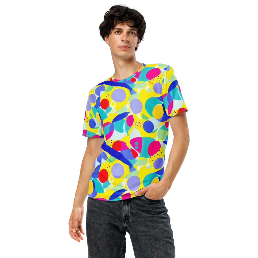 Sunlit Kaleidoscope on Men's Crew Neck T-Shirt — Front