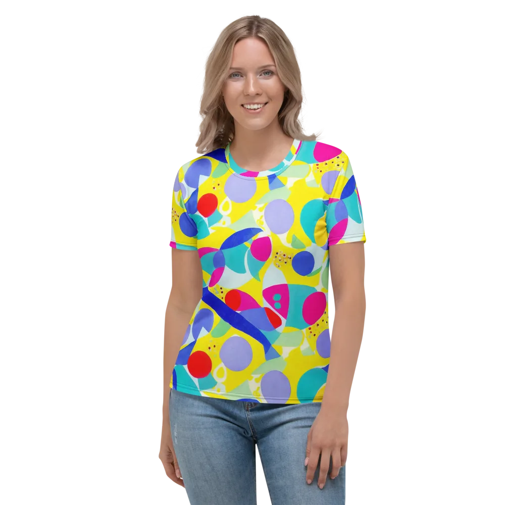 Sunlit Kaleidoscope on Women's Crew Neck T-Shirt — Front
