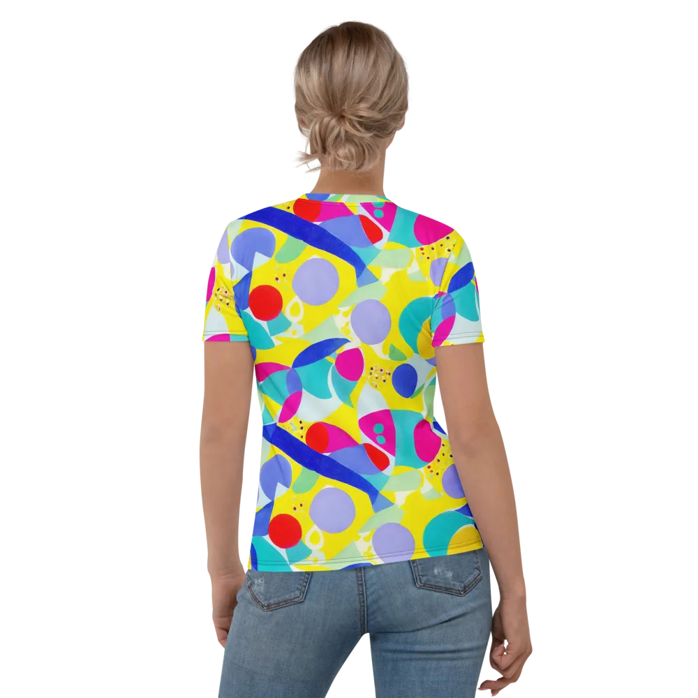 Sunlit Kaleidoscope on Women's Crew Neck T-Shirt — Back