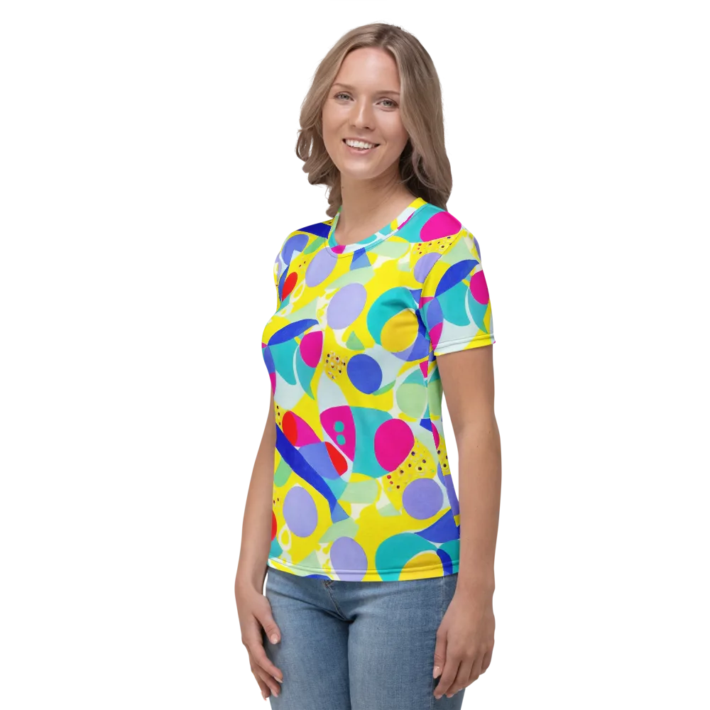 Sunlit Kaleidoscope on Women's Crew Neck T-Shirt — Left
