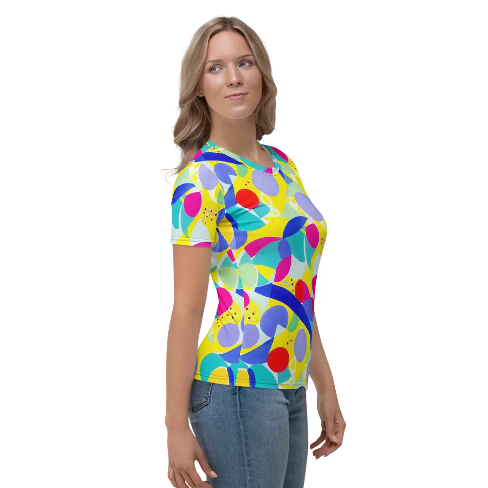 Sunlit Kaleidoscope on Women's Crew Neck T-Shirt — Right