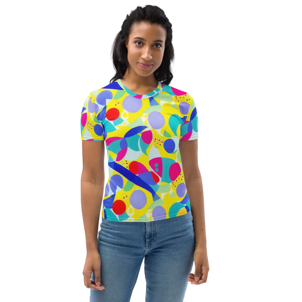 Sunlit Kaleidoscope on Women's Crew Neck T-Shirt — Front
