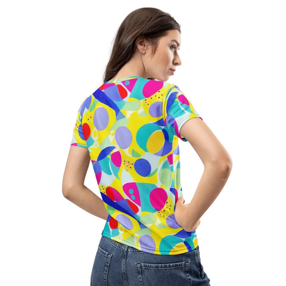 Sunlit Kaleidoscope on Women's Crew Neck T-Shirt — Back