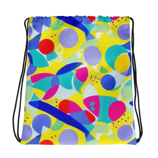 Sunlit Kaleidoscope on a Drawstring Bag