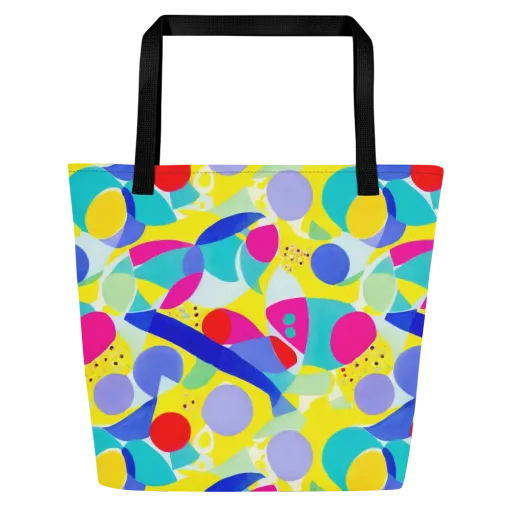 Sunlit Kaleidoscope on a Large Tote Bag W/ Pocket