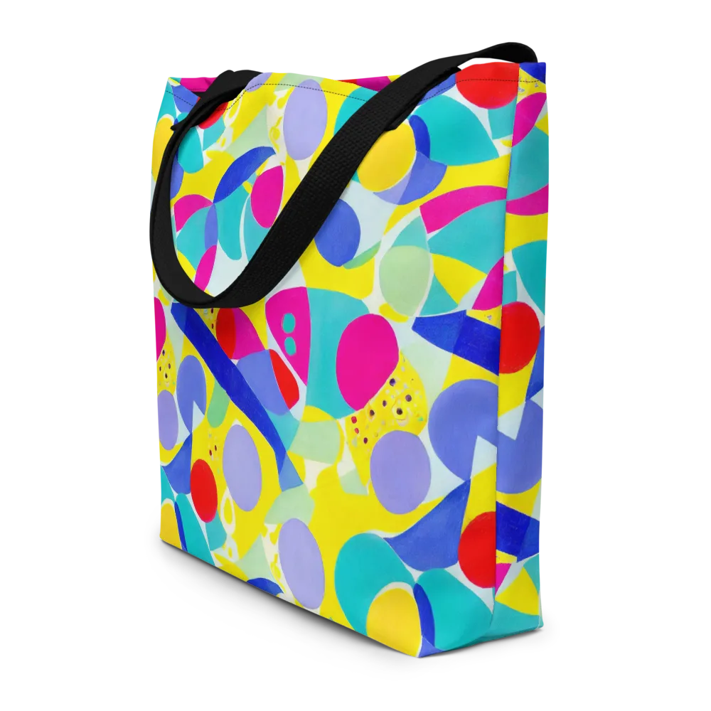 Sunlit Kaleidoscope on Large Tote Bag W/ Pocket — Front