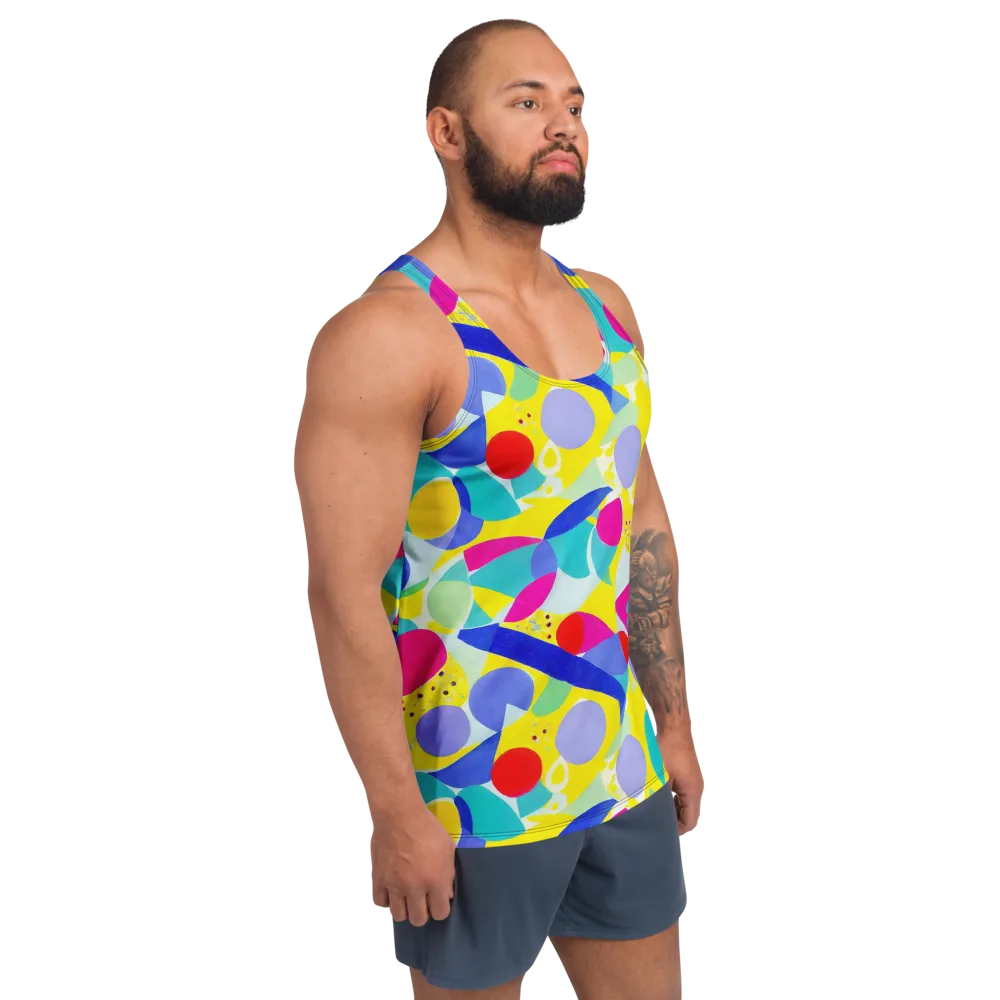 Sunlit Kaleidoscope on Men's Tank Top — Right Front