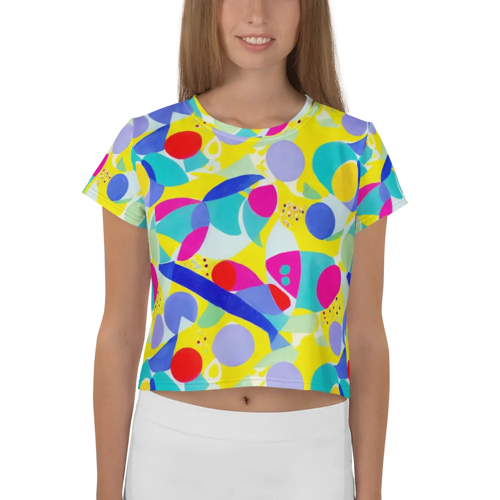 Sunlit Kaleidoscope on Crop Tee — Front