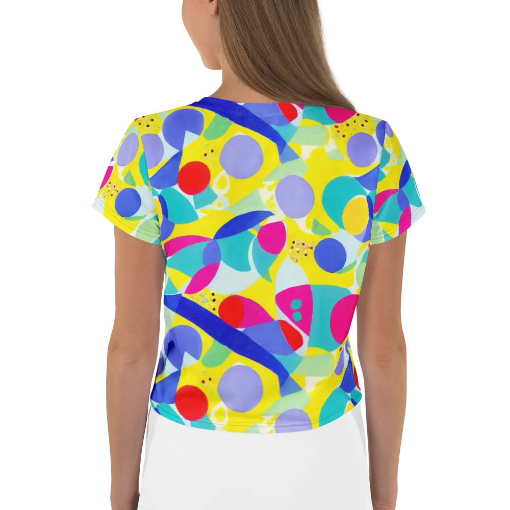Sunlit Kaleidoscope on Crop Tee — Back