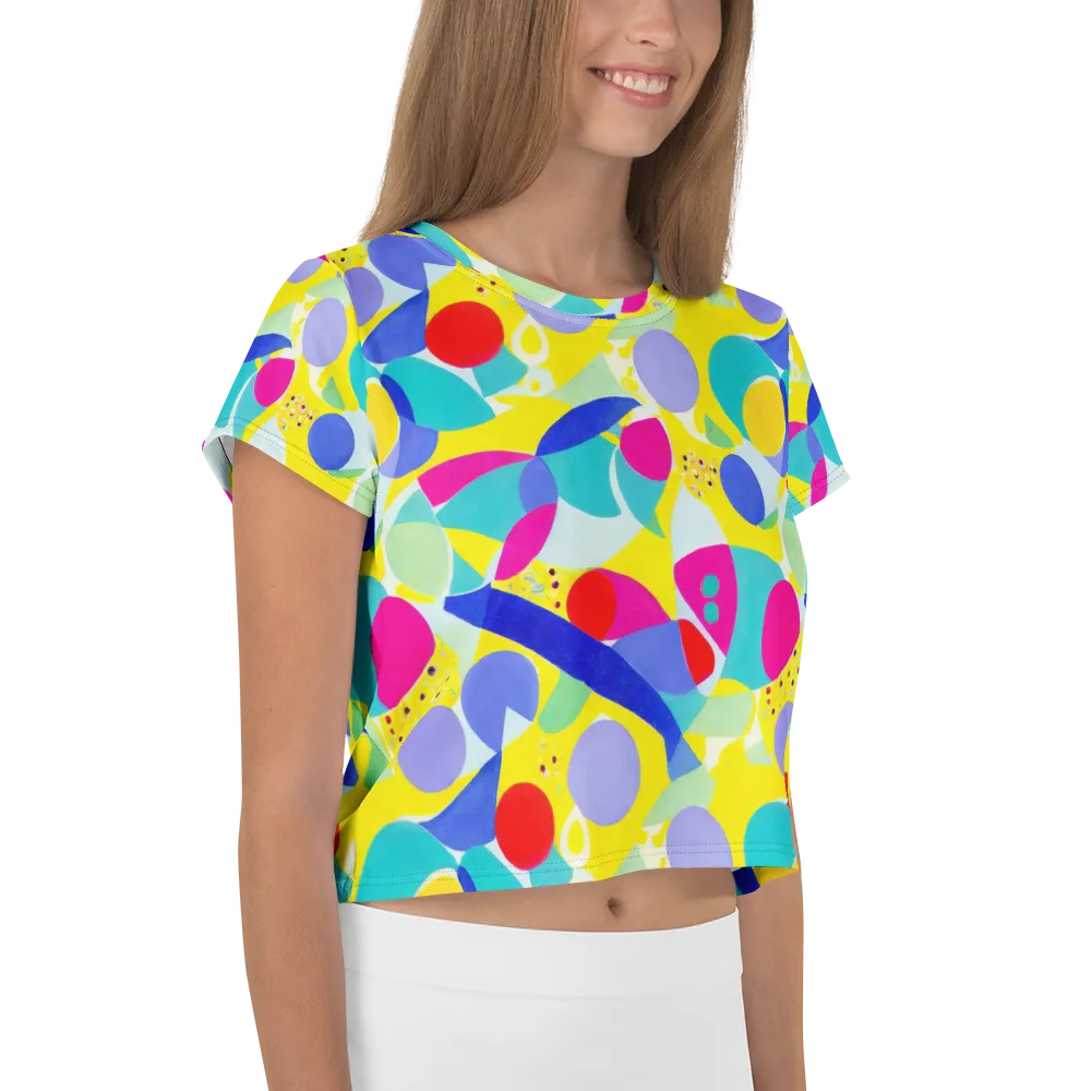 Sunlit Kaleidoscope on Crop Tee — Right