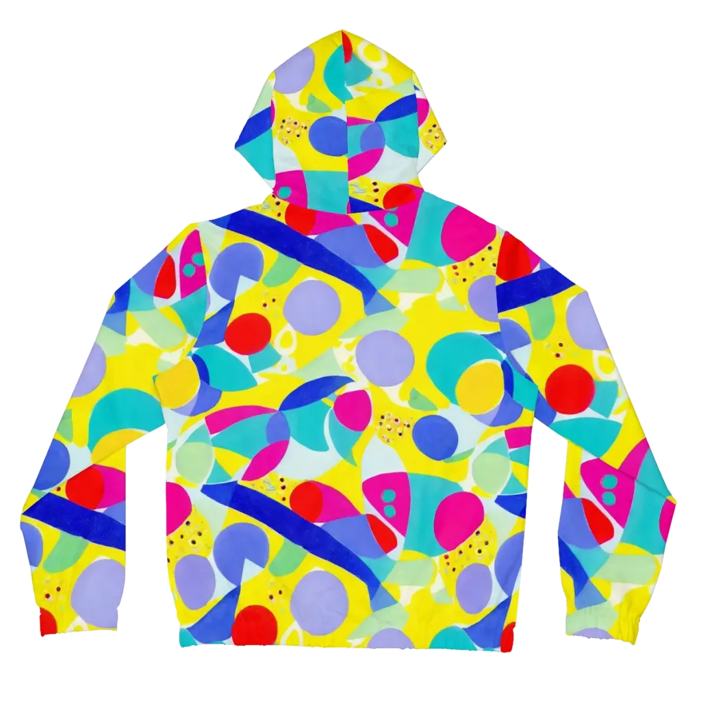 Sunlit Kaleidoscope on Women's Full-Zip Hoodie — Back