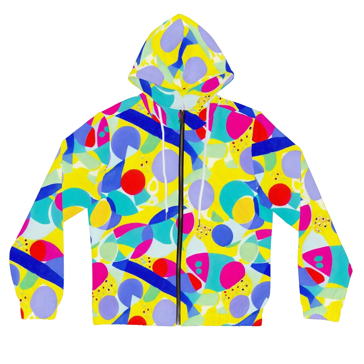 Sunlit Kaleidoscope on Women's Full-Zip Hoodie — Front