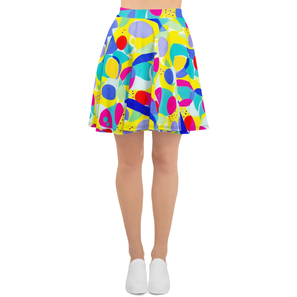 Sunlit Kaleidoscope on Skater Skirt — Front