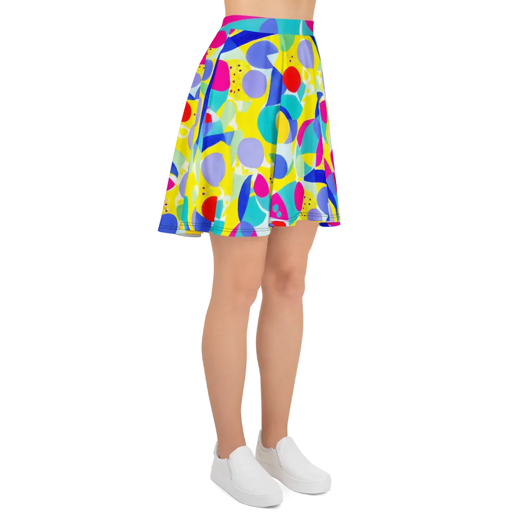 Sunlit Kaleidoscope on Skater Skirt — Right