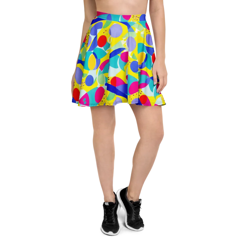 Sunlit Kaleidoscope on Skater Skirt — Front